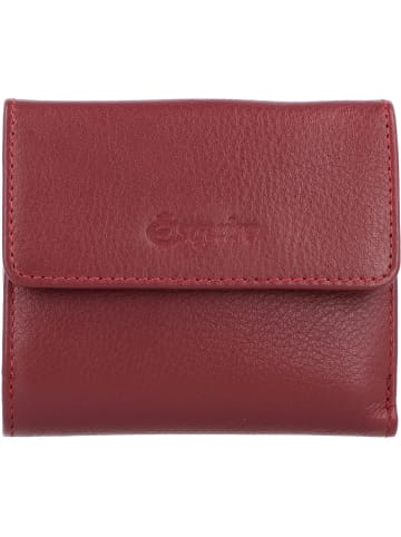 Esquire Peru Geldbörse RFID Leder 10 cm in rot