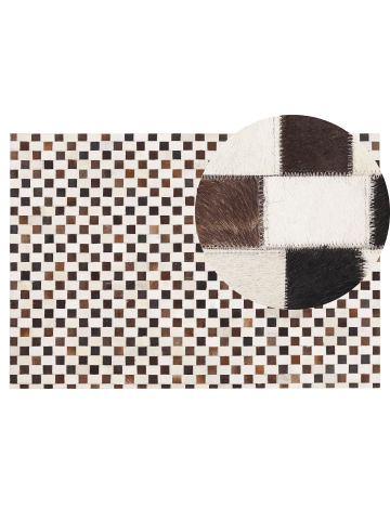 Beliani Patchwork KAYABEY in Braun/Beige - (W) 140 x (H) 1 x (L) 200 cm