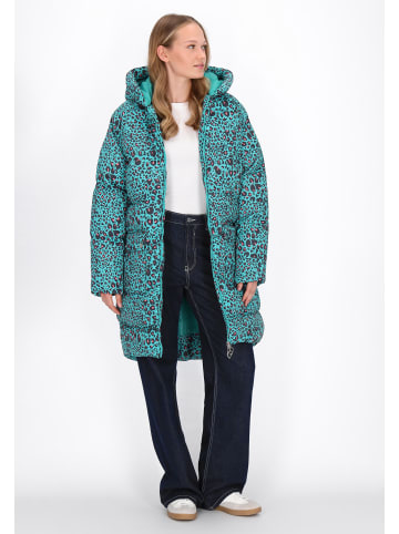 myMo Women Coat in turquoise multicolor