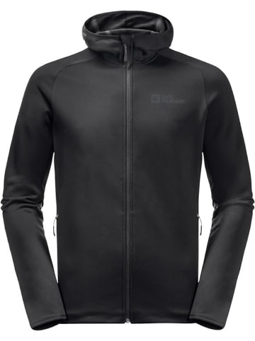 Jack Wolfskin Funktions-Fleecepullover BAISELBERG HOODED FZ M in Schwarz