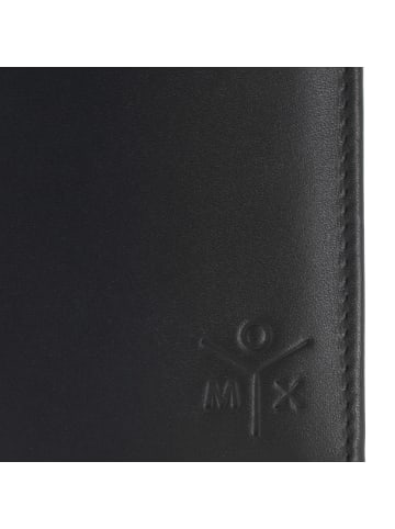 oxmox Leather Geldbörse RFID Schutz Leder 13 cm in schwarz-ox 2.0