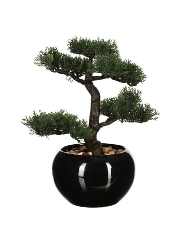 Atmosphera Créateur d'intérieur Künstlicher Bonsai-Baum in schwarz