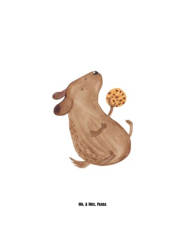 Mr. & Mrs. Panda Wasserflasche Hund Keks ohne Spruch in Weiß