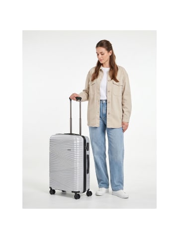 Pactastic Collection 02 THE MEDIUM 4 Rollen Trolley 67 cm silver metallic 2