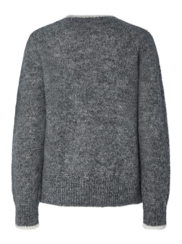 Pieces Pullover in Medium Grey Melange