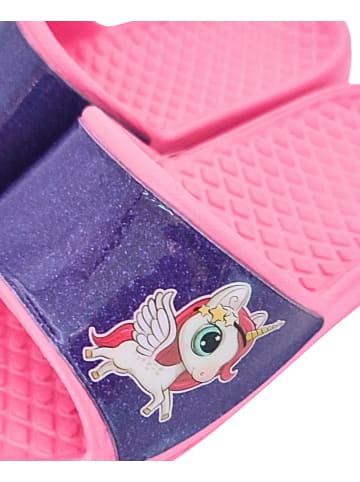 United Essentials Badelatschen Einhorn in Pink