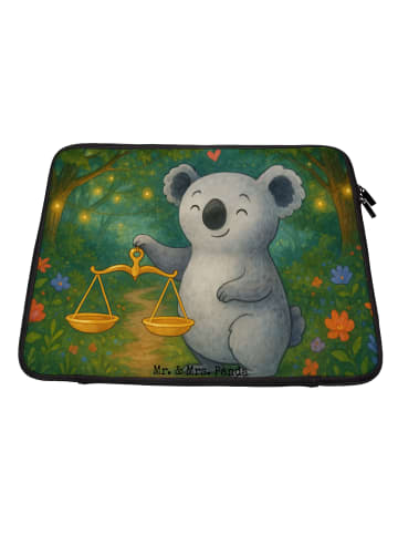 Mr. & Mrs. Panda Laptophülle Waage Astrologie Design ohne Spruch in Weiß