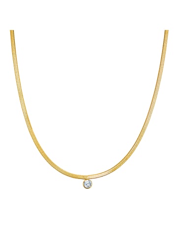 Eastside NY Halskette Edelstahl Zirkonia in gelbgold