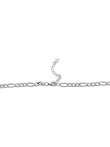 Adeliás Unisex Halskette – Figarokette aus Edelstahl 50 cm in silber