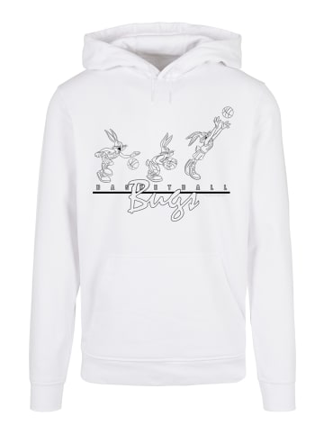F4NT4STIC Basic Hoodie Looney Tunes Basketball Bugs in weiß