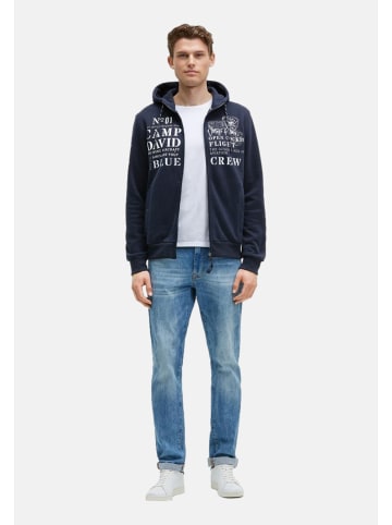 CAMP DAVID  Sweatjacke 'Airplane Tour II' in dunkelblau