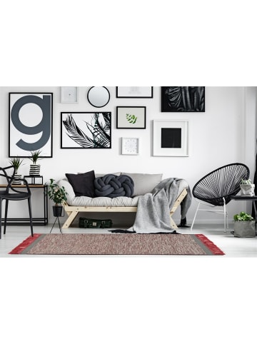 Arte Espina Kurzflor Teppich Nomad 806 in grau - rot - rechteckig