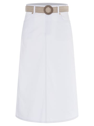 More & More Jeansrock in white