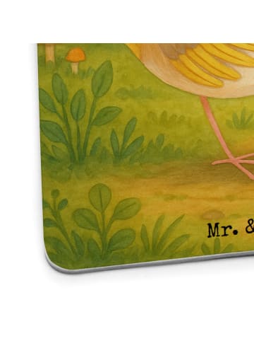 Mr. & Mrs. Panda Tassenuntersetzer Rotkehlchen Federn Design ohn... in Weiß