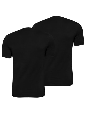 Björn Borg T-Shirt Core Slim 2er Pack in schwarz