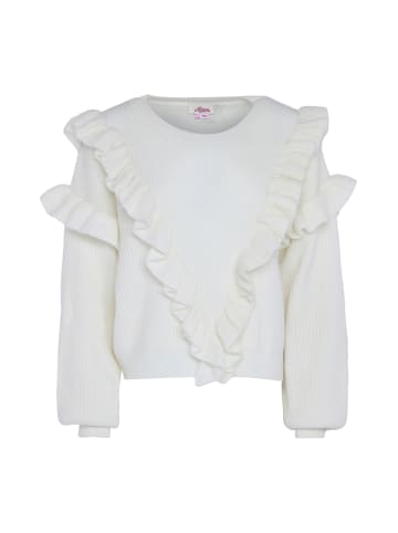 aleva Damen Pullover in WOLLWEISS
