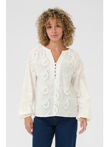 Cream Langarm-Bluse CRDelia Regular fit in Snow White