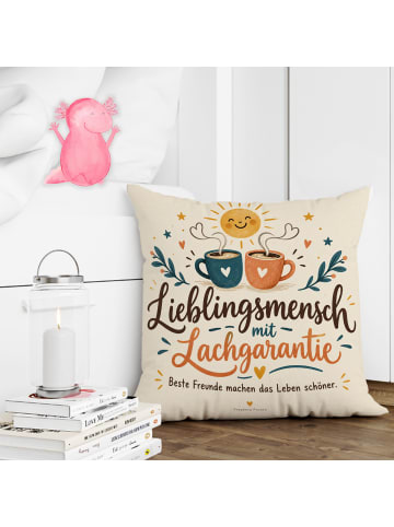 Mr. & Mrs. Panda Kuschelkissen 40x40 Kaffeetassen herzlich Desig... in Weiß