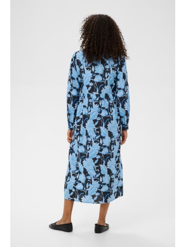 Kaffe Kleid KAsasia Loose fit in Blue Snake Flower