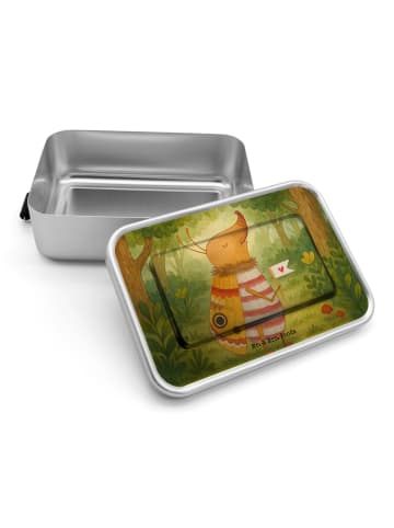 Mr. & Mrs. Panda Essensbox Nachtfalter Fähnchen Design ohne Spruch in Weiß