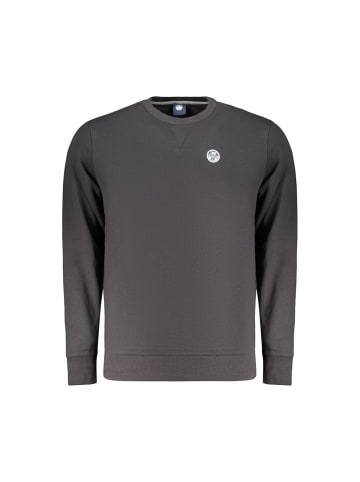 Schwarz Baumwolle Herren Sweatshirt