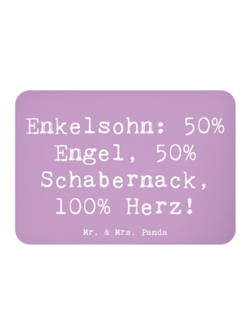 Mr. & Mrs. Panda Magnet Spruch Enkelsohn Herz mit Spruch in Lavendeltraum