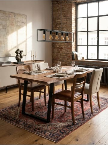 KADIMA DESIGN Esstisch Naturholz Akazie, Industrial, Baumkante, Esszimmer