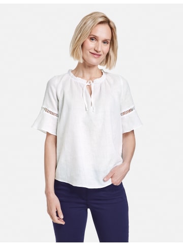 Gerry Weber Bluse Kurzarm in weiß/weiß