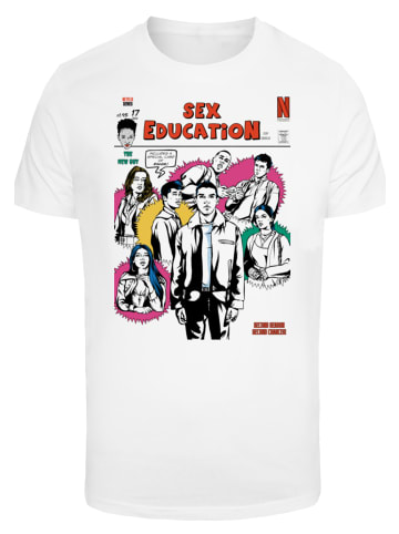 F4NT4STIC T-Shirt Sex Education Magazine Cover Netflix TV Series in weiß