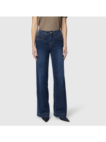 MAC HOSEN Jeans Rich Palazzo in dark stone