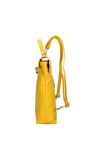 ROBERTA ROSSI In einen Rucksack umwandelbare Handtasche in YELLOW