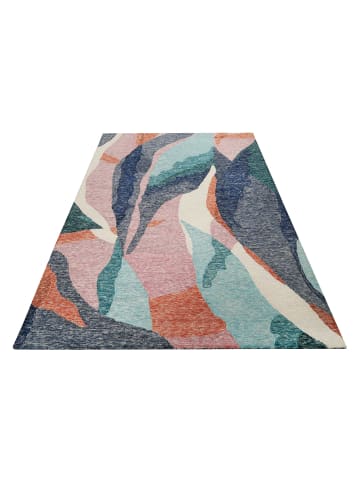 Teppich "Hills" in Bunt/Rosa Meliert/Blau Meliert/Türkis Meliert
