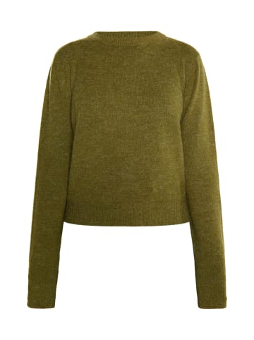 usha FESTIVAL Damen Strick Pullover in Oliv