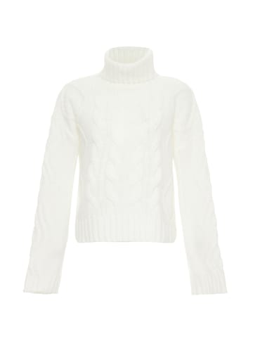 Blonda Rollkragenpullover in WOLLWEISS