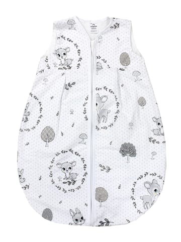 TupTam Baby Sommer Schlafsack Ärmellos Unwattiert in grau-kombi