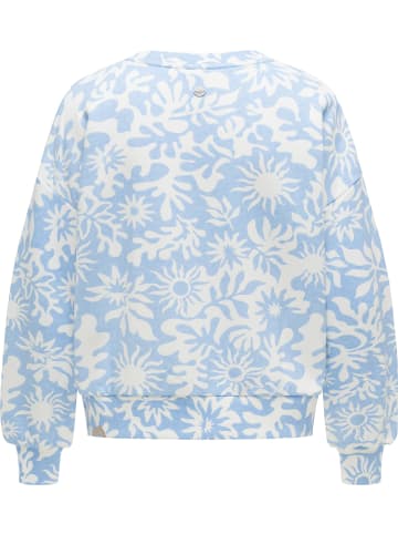 ragwear Sweater Wuss Print in Arctic Blue
