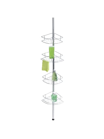 Wenko Teleskop-Duschablage DOLCEDO, 4 Ebenen in Silbern, (B) 28 x (L) 20 cm