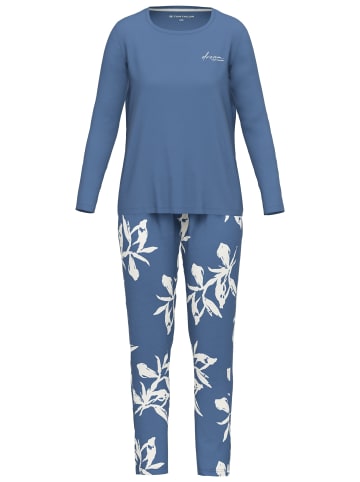 Tom Tailor Pyjama Breda in blau-mittel-Allover