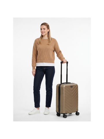Redolz Essentials 07 CABIN 4 Rollen Kabinentrolley 55 cm in champagne 2