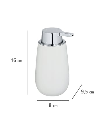 Wenko Seifenspender BADI in Weiß, (B) 8 x (H) 16 x (L) 9,5 cm