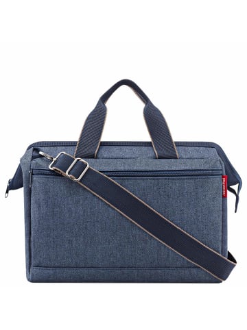 Reisenthel travelling allrounder S pocket - Reisetasche 39 cm in herringbone dark blue