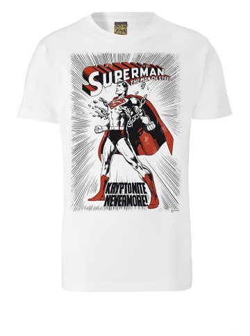 Logoshirt Cooles T-Shirt Superman Kryptonite in weiß
