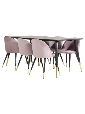 ebuy24 Essgruppe Dipp 61 (7-teilig) Pink 90 x 180 cm