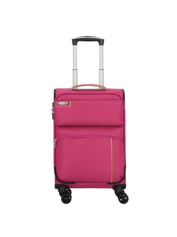 D&N Travel Line 6754 4-Rollen Kabinentrolley 55 cm in pink