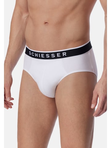 Schiesser Rio Slip / Unterhose 95/5 Organic Cotton in Weiß