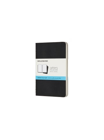 Moleskine Notizhefte 3er Set, mit Kartoneinband, Punktraster "Cahier" in Schwarz