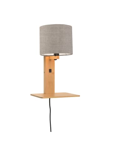 GOOD&MOJO Wandlampe Andes - Bambus/Taupe - 19x24x36cm