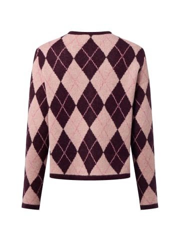 More & More Strickjacke in altrosa aubergine - 0001