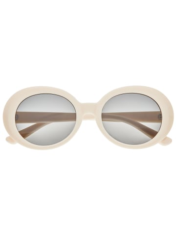 Bertha Polarisierte Sonnenbrille "Annie" in Creme/Schwarz