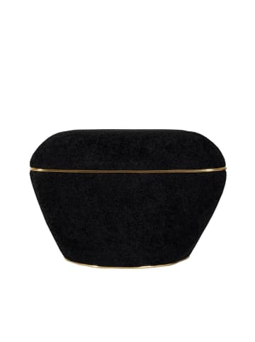 Kayoom Hocker Contessa in schwarz - gold